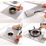 Gas Furnace Surface Ultra-thin Fibre Material Stovetop Protective Cleaning Pad, Size: 27*27cm, 0.2mm (Silver) - Image 6