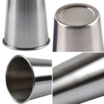 180ml Single Wall Electropolished Stainless Steel Brief Wine Cup(Silver) - Image 5