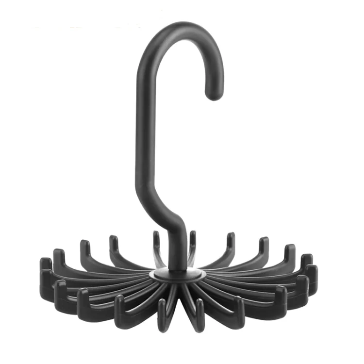 HC1593B_1.webp 20 Claws 360 Degree Rotatable Tie Rack Belt Scarf Hanger Holder, Size: S - Image 2