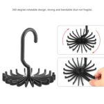 20 Claws 360 Degree Rotatable Tie Rack Belt Scarf Hanger Holder, Size: S - Image 3