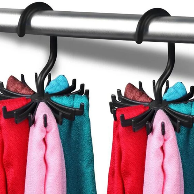 HC1593B_5.webp 20 Claws 360 Degree Rotatable Tie Rack Belt Scarf Hanger Holder, Size: S - Image 6