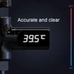 BD-LS-01 Baby Showering 360 Degree Rotatable LED Display Passive Water Thermometer - Image 5