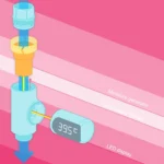 BD-LS-01 Baby Showering 360 Degree Rotatable LED Display Passive Water Thermometer - Image 7