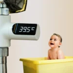 BD-LS-01 Baby Showering 360 Degree Rotatable LED Display Passive Water Thermometer - Image 10