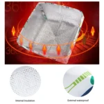Foldable Thickened Aluminum Foil Food Heat Preservation Cover, Size: L (37 x 37 x 15cm) - Image 6