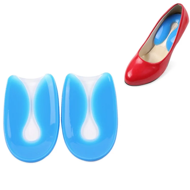 HC1631.webp U-shaped Heel Pad Soft and Comfortable Shock Absorption Silicone Pad Insole, Size: M(35-39 Yards) - Image 1