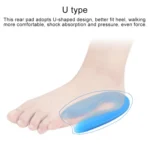U-shaped Heel Pad Soft and Comfortable Shock Absorption Silicone Pad Insole, Size: M(35-39 Yards) - Image 7