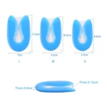 U-shaped Heel Pad Soft and Comfortable Shock Absorption Silicone Pad Insole, Size: M(35-39 Yards) - Image 8