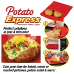 Washable Reusable Microwave Potato Cooker Bag (Cooks Up to 4 Potatoes At The Same Time), Size: 26.7*17.6cm - Image 8