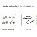 100pcs HTG-005 Small Hammer Anti-theft Magnetic Buckle EAS Anti-theft Sound and Magnetic Button Label for Supermarket Commodities, Random Color Delivery - Image 5