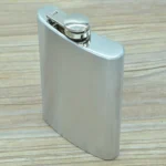 285mL (10oz) Outdoor Sports Handy Home Travel Wild Stainless Steel Portable Hip Flask(without Small Funnel)(Silver 285mL (10oz)) - Image 3