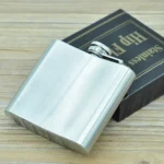 140mL (5oz) Outdoor Sports Handy Home Travel Wild Stainless Steel Portable Hip Flask(with Small Funnel)(Silver 140mL (5oz)) - Image 2
