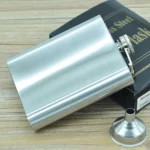 196mL (7oz) Outdoor Sports Handy Home Travel Wild Stainless Steel Portable Hip Flask(with Small Funnel)(Silver 196mL (7oz)) - Image 2