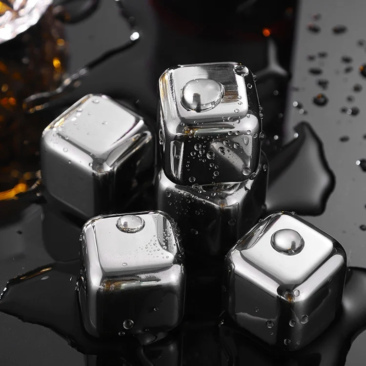 HC1715_1.webp Stainless Steel Chilling Reusable Ice Cubes for Whiskey, Vodka, Liqueurs - Image 2