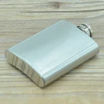 100ml(3.5oz) Pocket Flagon Outdoor Sports Flat Liquor Flask Camping Ultralight Portable Wearproof Wine Pot(Silver)