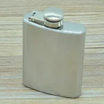 100ml(3.5oz) Pocket Flagon Outdoor Sports Flat Liquor Flask Camping Ultralight Portable Wearproof Wine Pot(Silver) - Image 2