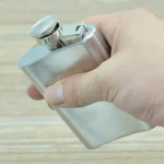 100ml(3.5oz) Pocket Flagon Outdoor Sports Flat Liquor Flask Camping Ultralight Portable Wearproof Wine Pot(Silver) - Image 3