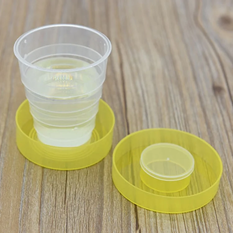 HC1803_1.webp 4 PCS 200ml Fashionable Outdoor Activity Using Plastic Portabel Folding Dringking Cup - Image 2