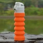 500mL Outdoor Travel Silicone Foldable Kettle Telescopic Cup Sports Drinking Bottle - Image 5