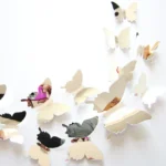 36 PCS Home Decoration Originality PC 3D Mirror Surface Butterfly Wall Paste - Image 2