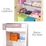 Wardrobe Storage Layered Baffle Cabinet Shelf Dormitory Partition Cupboard Partition Board, Width: 24cm, Stretch Range: 30-40cm - Image 6