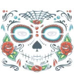 Halloween Waterproof Temporary Face Tattoo Stickers, Size: 240*210mm