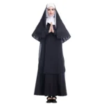 Halloween Costume Women Nun Missionary Cosplay Clothing - Image 6