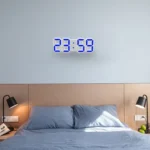Multi-Function Large 3D LED Digital Wall Alarm Clock with Snooze Function, 12/24 Hours Display for Home, Kitchen, Office, DC 5V, CE Certificated
