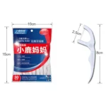 2 Packs Fawnmum Ultra-fine Safety Dental Floss Stick Toothpick Thread Portable Dental Floss Bag - Image 3