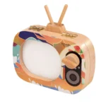 Creative Wooden Children TV Set Deciduous Tooth Preservation Box Baby Teeth Tooth House Storage Box - Image 3