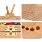 Creative Wooden Children TV Set Deciduous Tooth Preservation Box Baby Teeth Tooth House Storage Box - Image 5