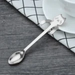 Creative 304 Stainless Steel Cartoon Cat Handle Coffee Stirring Spoons, 11.8*1.8cm - Image 3