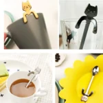 Creative 304 Stainless Steel Cartoon Cat Handle Coffee Stirring Spoons, 11.8*1.8cm - Image 9