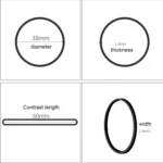 Black Rubber Band Paper Bills Dollars Money Elastic Stretchable Bands, 1KG Per Bag - Image 6