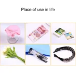 Black Rubber Band Paper Bills Dollars Money Elastic Stretchable Bands, 1KG Per Bag - Image 7