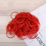 Red Sturdy Stretchable Elastic Rubber Bands Home School Office Supplies Stationery, 1KG Per Bag - Image 2