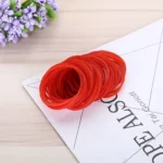 Red Sturdy Stretchable Elastic Rubber Bands Home School Office Supplies Stationery, 1KG Per Bag - Image 3