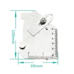 MG-8 Cam-type Stainless Steel Fillet Weld Gauge Multi-function Welding Inspection Ruler - Image 4