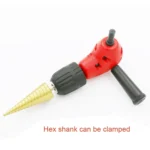 Adjustable Switching Head Right Angle Drill Gripping with Triangular Handle, Circular Handle and Hex Shank - Image 4