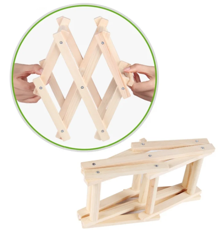 HC2073CB_3.webp 3 Bottles Racks Foldable Wine Stand Wooden Wine Holder Kitchen Bar Display Shelf - Image 4