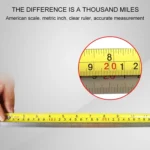 Aoben Retractable Ruler Measuring Tape Portable Pull Ruler Mini Tape Measure, Length: 10m Width: 25mm - Image 4