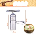 Household Stainless Steel Manual Pasta Machine Hand Pressure Noodle Machine Noodle Maker with 5 Models - Image 2