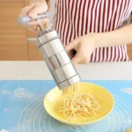 Household Stainless Steel Manual Pasta Machine Hand Pressure Noodle Machine Noodle Maker with 5 Models - Image 6