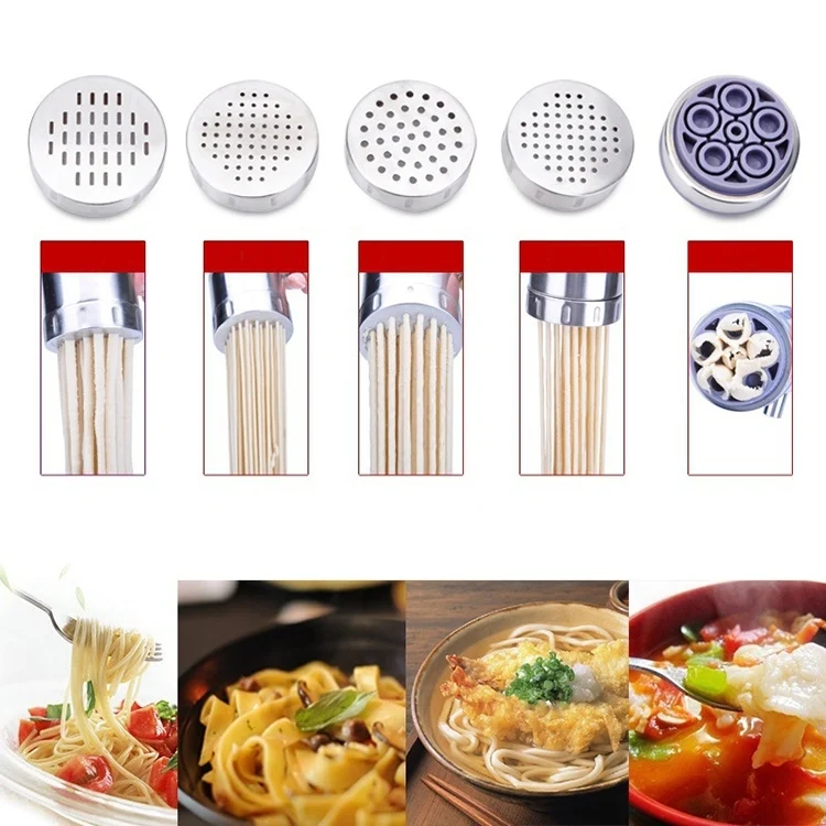 HC2195_7.webp Household Stainless Steel Manual Pasta Machine Hand Pressure Noodle Machine Noodle Maker with 5 Models - Image 8