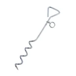 Stainless Steel Dog Spiral Tie Out 360 Degree Rotation Anti Wrap Fixed Pile Outdoor Camping Stake, Size:42cm*8mm - Image 2