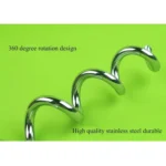 Stainless Steel Dog Spiral Tie Out 360 Degree Rotation Anti Wrap Fixed Pile Outdoor Camping Stake, Size:42cm*8mm - Image 5