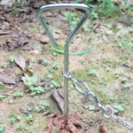 Stainless Steel Dog Spiral Tie Out 360 Degree Rotation Anti Wrap Fixed Pile Outdoor Camping Stake, Size:42cm*8mm - Image 6