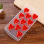 Love Shaped Silicon Ice Cube Tray / Ice Mold Random Color - Image 2