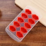 Lips Shaped Silicon Ice Cube Tray / Ice Mold