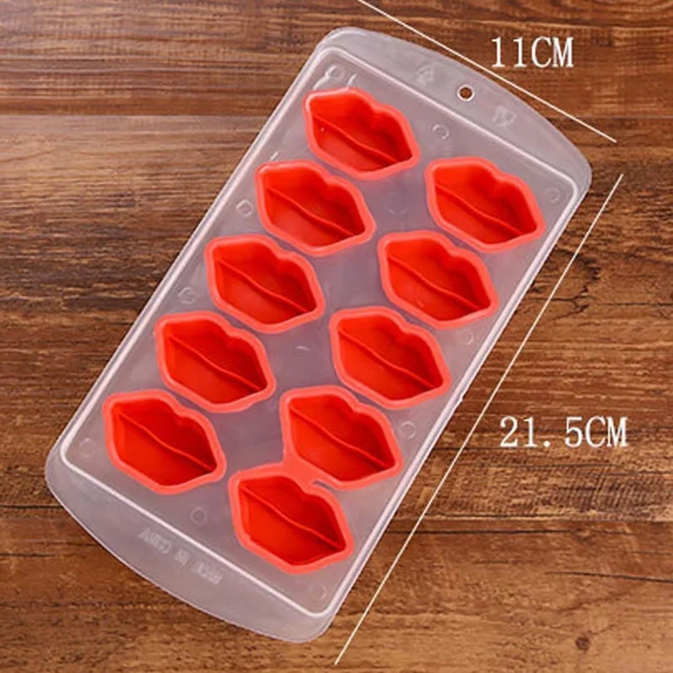 HC2233_3.webp Lips Shaped Silicon Ice Cube Tray / Ice Mold - Image 4